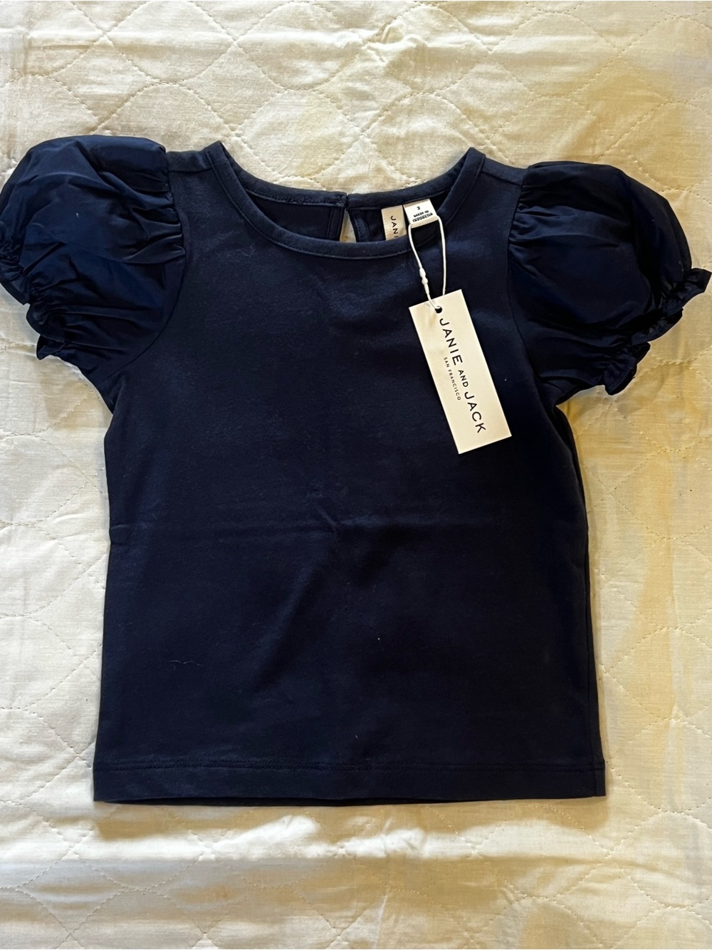 Janie and Jack navy blue shirt